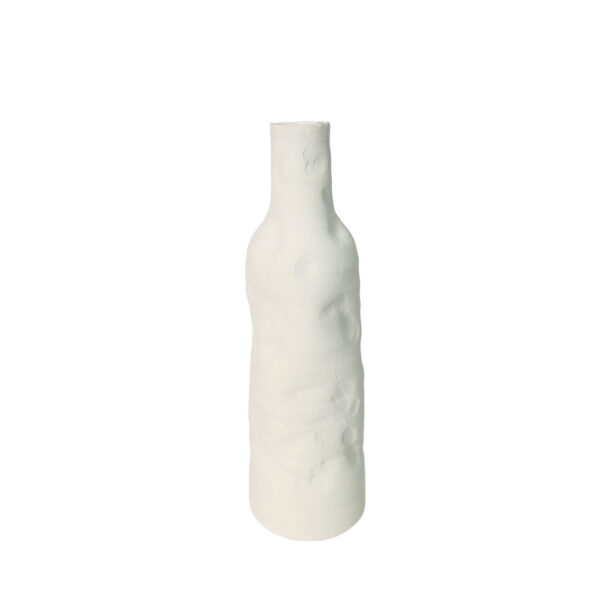 ORENDA ΒΑΖΟ 14.3x14.3x43.7cm ΚΕΡΑΜΙΚΟ ΛΕΥΚΟ 034740 - Image 2