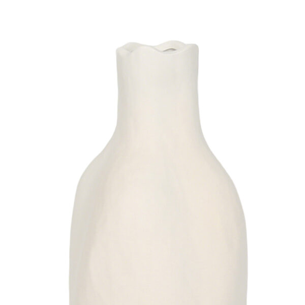 VILERA ΒΑΖΟ 16x16x50cm ΚΕΡΑΜΙΚΟ ΛΕΥΚΟ 034743 - Image 3