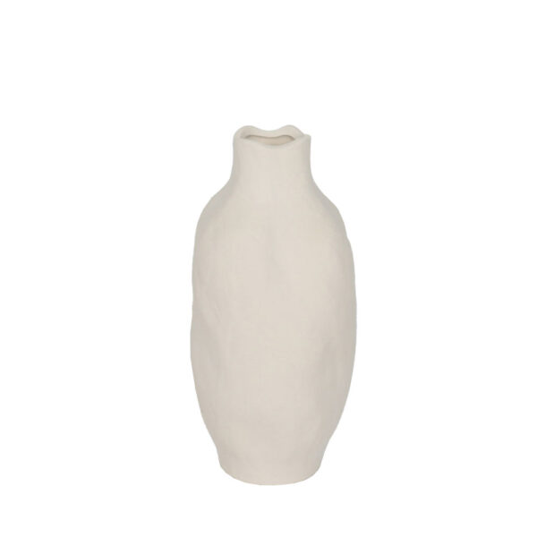 VILERA ΒΑΖΟ 16x16x32cm ΚΕΡΑΜΙΚΟ ΛΕΥΚΟ 034744 - Image 2