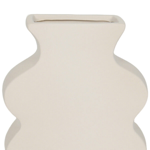 LUNO ΒΑΖΟ 18.5x8x27.5cm ΚΕΡΑΜΙΚΟ ΛΕΥΚΟ 034750 - Image 3