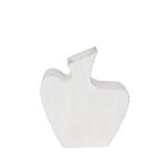 NIRA ΒΑΖΟ 26.5x8x30cm ΜΕΤΑΛΛΟ ΛΕΥΚΟ 034755 - Image 2