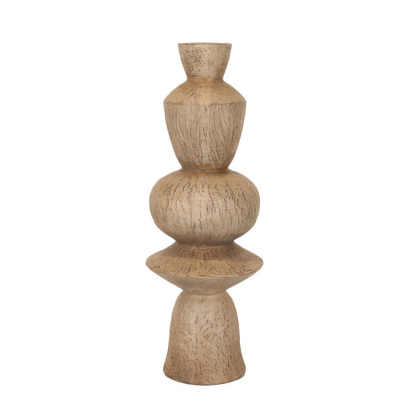 AEON ΒΑΖΟ 25.5x25.5x71cm MgO ΓΚΡΙ ΑΝΤΙΚΕ ΑΝΟΙΧΤΟ 034768 - Image 2