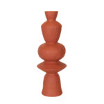 AEON ΒΑΖΟ 25.5x25.5x71cm MgO ΠΟΡΤΟΚΑΛΙ ΣΚΟΥΡΟ 034769 - Image 2