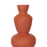 AEON ΒΑΖΟ 25.5x25.5x71cm MgO ΠΟΡΤΟΚΑΛΙ ΣΚΟΥΡΟ 034769 - Image 3