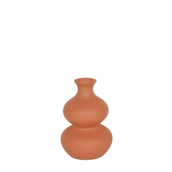 REON ΒΑΖΟ 16x16x23.5cm ΚΕΡΑΜΙΚΟ ΠΟΡΤΟΚΑΛΙ 034775 - Image 2