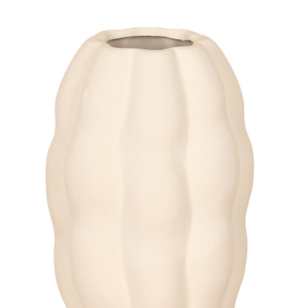 MIRA ΒΑΖΟ 15x15x27cm ΚΕΡΑΜΙΚΟ ΛΕΥΚΟ 034780 - Image 3