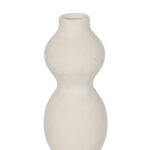 AIRA ΒΑΖΟ 12.5x12.5x39cm ΚΕΡΑΜΙΚΟ ΛΕΥΚΟ 034785 - Image 3