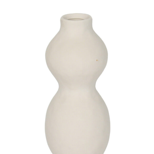 AIRA ΒΑΖΟ 12.5x12.5x39cm ΚΕΡΑΜΙΚΟ ΛΕΥΚΟ 034785 - Image 3