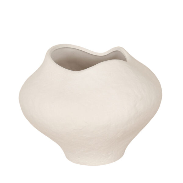 VERAE ΒΑΖΟ 26x26x20cm ΚΕΡΑΜΙΚΟ ΛΕΥΚΟ 034787 - Image 2