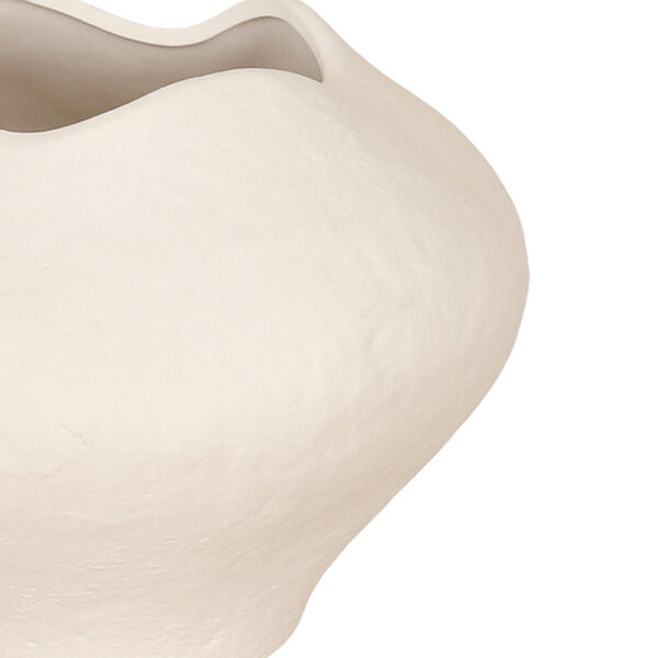 VERAE ΒΑΖΟ 26x26x20cm ΚΕΡΑΜΙΚΟ ΛΕΥΚΟ 034787 - Image 3