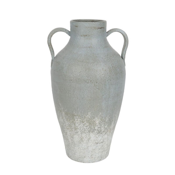 AMFORE ΒΑΖΟ 25x23x50cm ΜΕΤΑΛΛΟ ΓΚΡΙ ΜΠΛΕ 034802 - Image 2