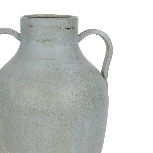 AMFORE ΒΑΖΟ 25x23x50cm ΜΕΤΑΛΛΟ ΓΚΡΙ ΜΠΛΕ 034802 - Image 3