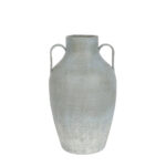 AMFORE ΒΑΖΟ 21x19x40cm ΜΕΤΑΛΛΟ ΓΚΡΙ ΜΠΛΕ 034803 - Image 2