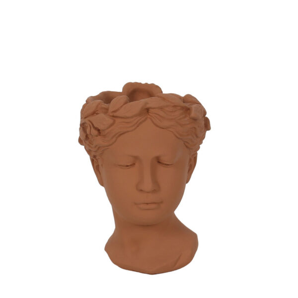 CEM ΒΑΖΟ 15.5x14.5x21.5cm CEMENT TERRACOTTA 034822 - Image 2