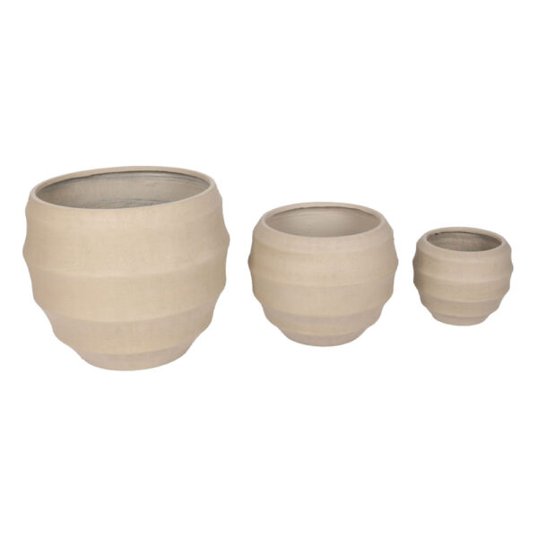 FLORRA ΚΑΣΠΩ SET 3ΤΜΧ 54.3x54.3x47.5cm MgO ΜΠΕΖ 034844 - Image 3