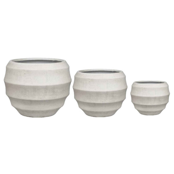 FLORRA ΚΑΣΠΩ SET 3ΤΜΧ 54.3x54.3x47.5cm MgO ΛΕΥΚΟ 034848 - Image 3