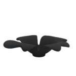 FLORA ΠΙΑΤΕΛΑ 32x29x10cm ΑΛΟΥΜΙΝΙΟ ΜΑΥΡΟ 035230 - Image 2