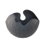 VULA ΒΑΖΟ 30x17x25cm ΑΛΟΥΜΙΝΙΟ ΜΑΥΡΟ 035233 - Image 2