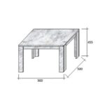 MAGNUM 90 COFFEE TABLE SONOMA 90x50x45.5 04-0474 - Image 6