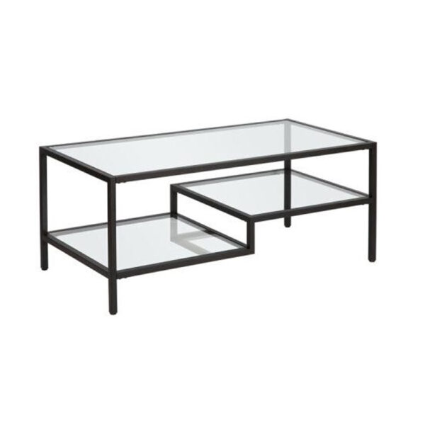 STEP COFFEE TABLE ΜΑΥΡΟ 110x50x42cm 04-0807 - Image 2
