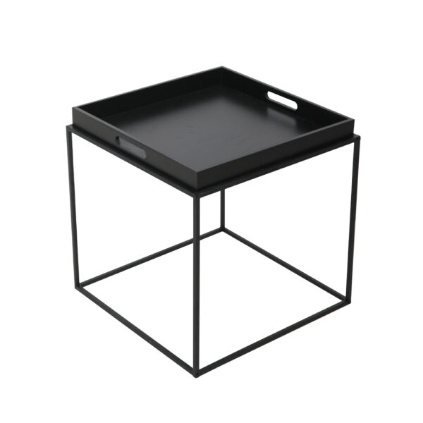 BUTLER SIDE TABLE ΜΑΥΡΟ 45x45x45cm 04-0808 - Image 3