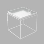BUTLER SIDE TABLE ΛΕΥΚΟ 45x45x45cm 04-0809 - Image 3
