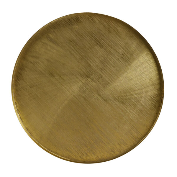 TOTALE COFFEE TABLE SET 2ΤΕΜ BRASS ANTIQUE ΜΑΥΡΟ 76x76x43.5 04-0877 - Image 8