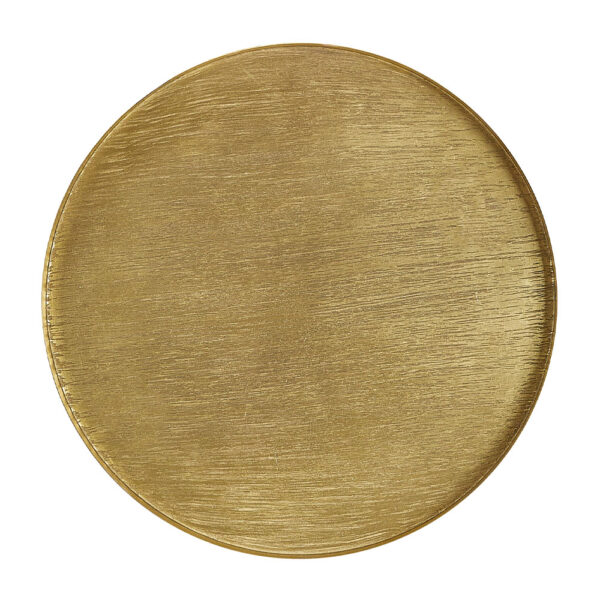 TOTALE SIDE TABLE SET 2ΤΕΜ BRASS ANTIQUE ΜΑΥΡΟ 49x49x56 04-0878 - Image 6