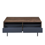 GROOVES COFFEE TABLE 2ΣΥΡΤΑΡΙΑ ΚΑΡΥΔΙ ΓΚΡΙ 110x60x45 04-0893 - Image 9