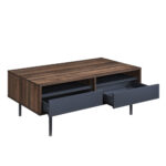 GROOVES COFFEE TABLE 2ΣΥΡΤΑΡΙΑ ΚΑΡΥΔΙ ΓΚΡΙ 110x60x45 04-0893 - Image 10