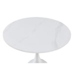 SNOW SIDE TABLE ΛΕΥΚΟ ΜΕ ΟΨΗ ΜΑΡΜΑΡΟΥ ΛΕΥΚΟ 50x50x61 04-1072 - Image 4
