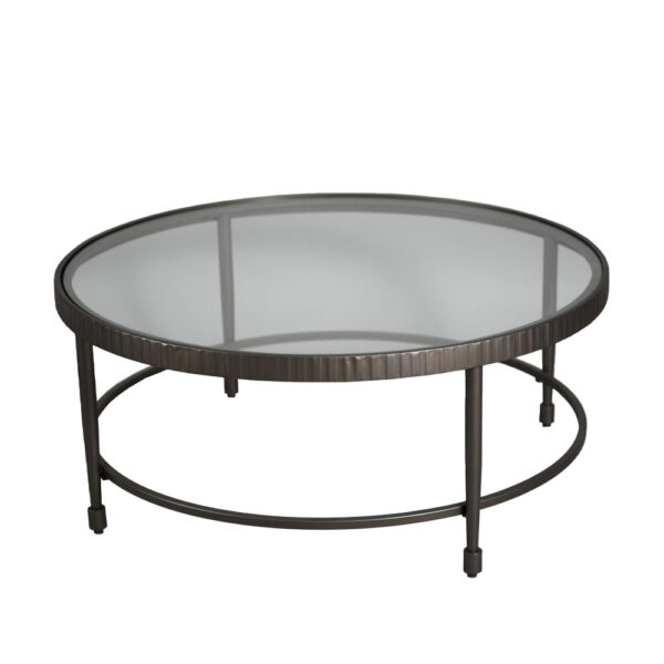 GRANAZ COFFEE TABLE GUNMETAL 100x100x42.5 04-1102 - Image 2