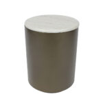 POMMA SIDE TABLE TRAVERTINE BRONZE 37x37x49 04-1114 - Image 2
