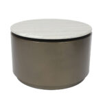 POMMA COFFEE TABLE TRAVERTINE BRONZE 60x60x38 04-1115 - Image 2