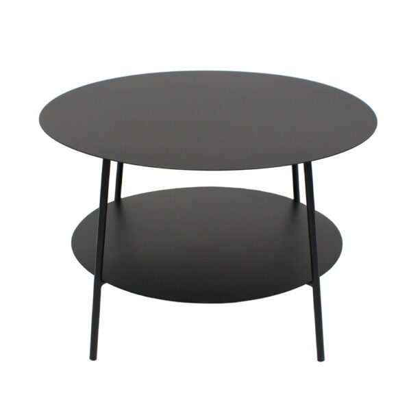 SIMPLE COFFEE TABLE ΜΑΥΡΟ 60x60x40 04-1123 - Image 2