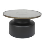 BOW COFFEE TABLE ΜΑΥΡΟ BRONZE 71.5x71.5x40 04-1129 - Image 2