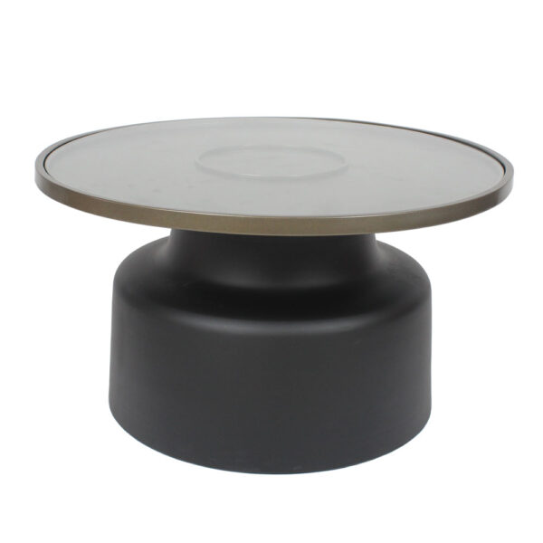 BOW COFFEE TABLE ΜΑΥΡΟ BRONZE 71.5x71.5x40 04-1129 - Image 2