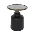 BOW SIDE TABLE ΜΑΥΡΟ BRONZE 45x45x55 04-1130 - Image 2