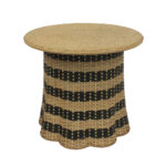 NUBIA COFFEE TABLE ΦΥΣΙΚΟ ΜΑΥΡΟ 60x60x52.5 04-1167 - Image 2