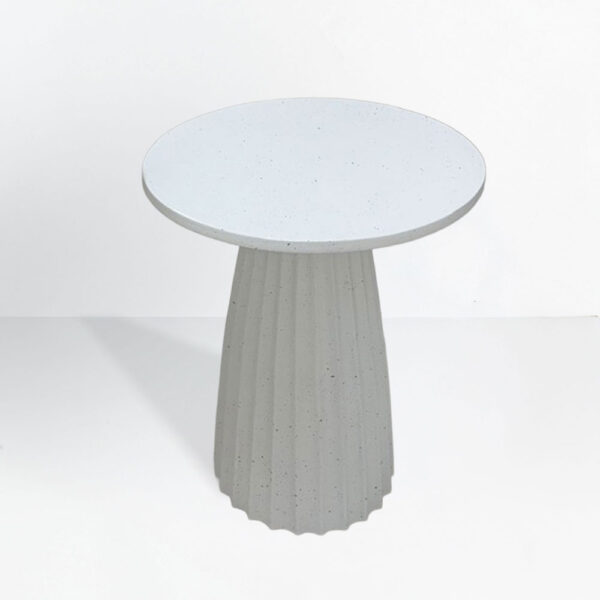 TOLEDO SIDE TABLE ΛΕΥΚΟ ΜΕ PATTERN 40x40x51cm 04-1199 - Image 4