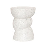 ASIMETRON SIDE TABLE TERRAZZO 35x35x46cm 04-1206