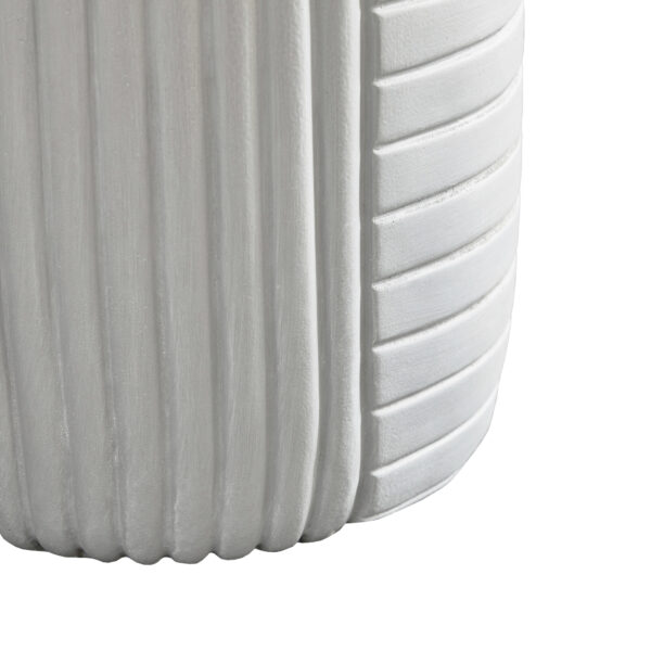 GEOMETRICAL 2 SIDE TABLE ΛΕΥΚΟ 35x35x46cm 04-1218 - Image 4