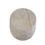 LITHOS SIDE TABLE BEIGE 49x49x41.5cm 04-1220 - Image 2