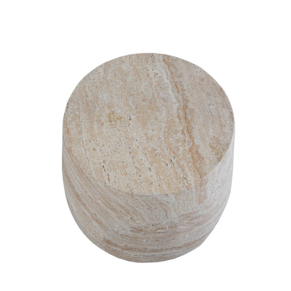 LITHOS SIDE TABLE BEIGE 49x49x41.5cm 04-1220 - Image 2