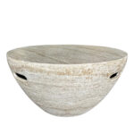 LITHOS CENTRAL COFFEE TABLE BEIGE 68x68x36 04-1226 - Image 3