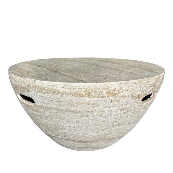 LITHOS CENTRAL COFFEE TABLE BEIGE 68x68x36 04-1226 - Image 3