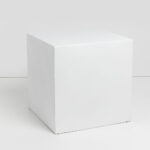 LITHOS SQUARE SIDE TABLE ΛΕΥΚΟ 55.5x55.5x57 04-1231 - Image 3