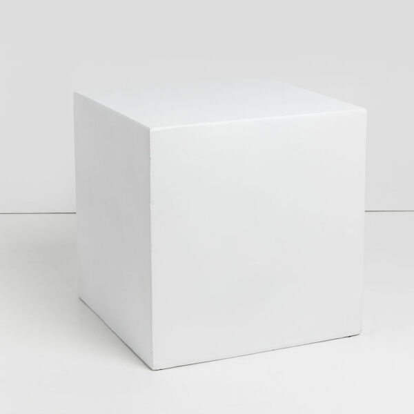 LITHOS SQUARE SIDE TABLE ΛΕΥΚΟ 55.5x55.5x57 04-1231 - Image 3