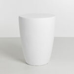 LITHOS CONIC SIDE TABLE ΛΕΥΚΟ 36x36x46.5cm 04-1288