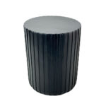 RAIL BLACK SIDE TABLE ΜΑΥΡΟ 40x40x47cm 04-1302 - Image 2